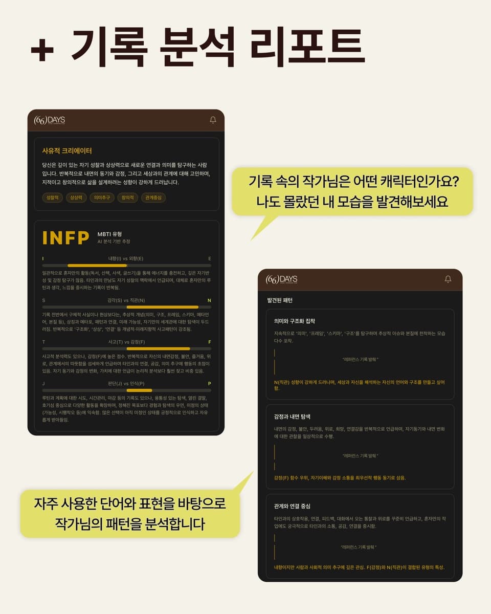 기록 분석 리포트 미리보기
